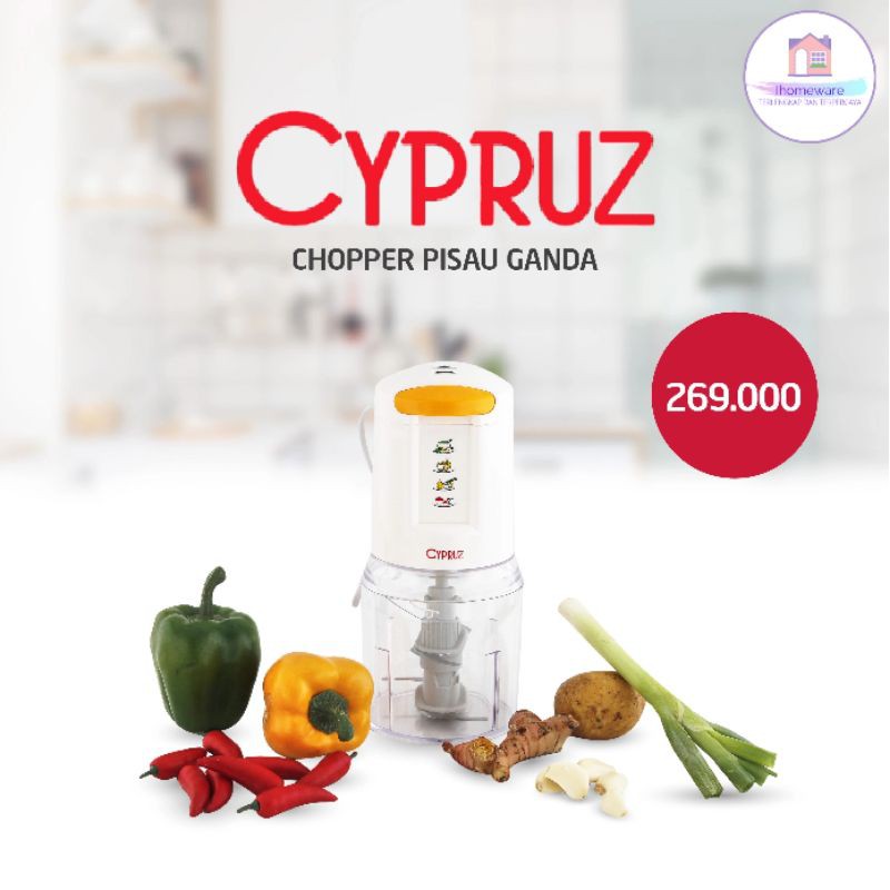 Cypruz Chopper Pisau Ganda Food Grade (BPA Free)