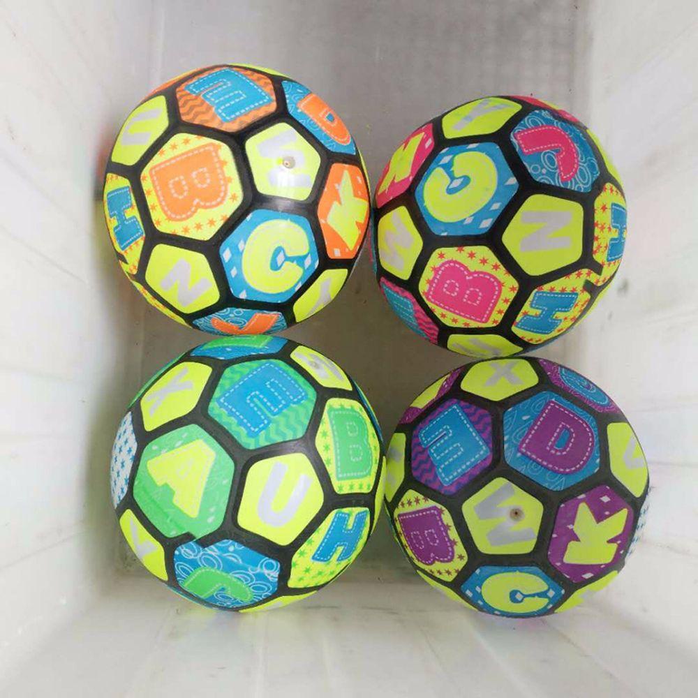 Lanfy Mainan Bola Voli Bahan Karet Warna Pelangi Untuk Anak / Orang Tua