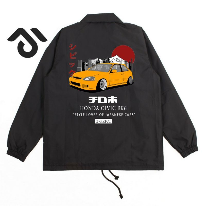 Jaket Coach Japan Culture - JDM Honda Civic EK6 / Jaket Windbreaker / Jaket Japan / Jaket Distro / J