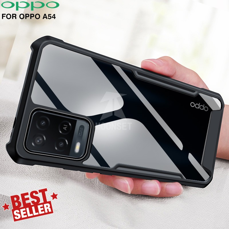 Case Oppo A54 Beatle Series Bumper Transparan Clear Casing Bening