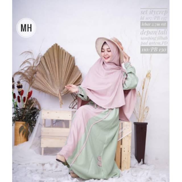 GAMIS SYAR'I SET ARSYA BEST SELLER