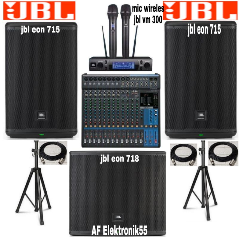 Paket Sound System Full JBL Subwofer JBL Mixer Yamaha Original