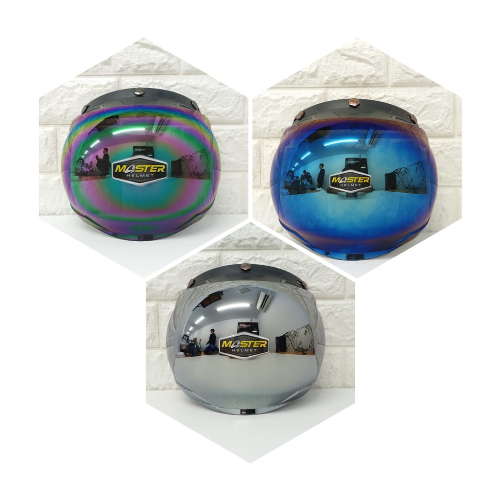 KACA CEMBUNG BOGO KACA BOGO KACA HELM BOGO CEMBUNG SILVER