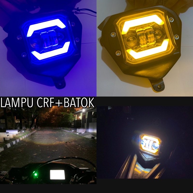 COD Reflektor Daymaker CRF  Lampu Depan LED+Batok Crf pnp