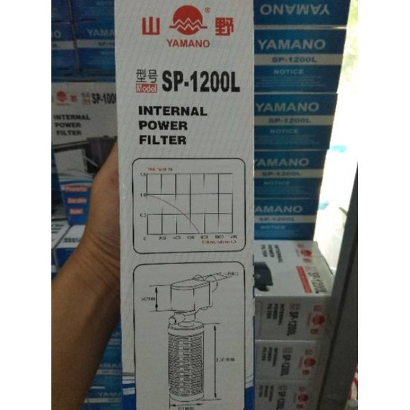 Pompa aquarium internal filter YAMANO SP 1200L