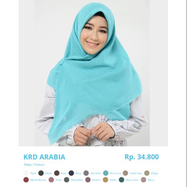 KERUDUNG SEGIEMPAT ARABIA RABBANI