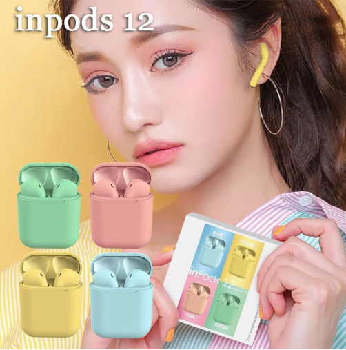 I12 Macaron TWS  headset bluetooth inpods I7S Inpods I12 earphone Bluetooth Wireless android