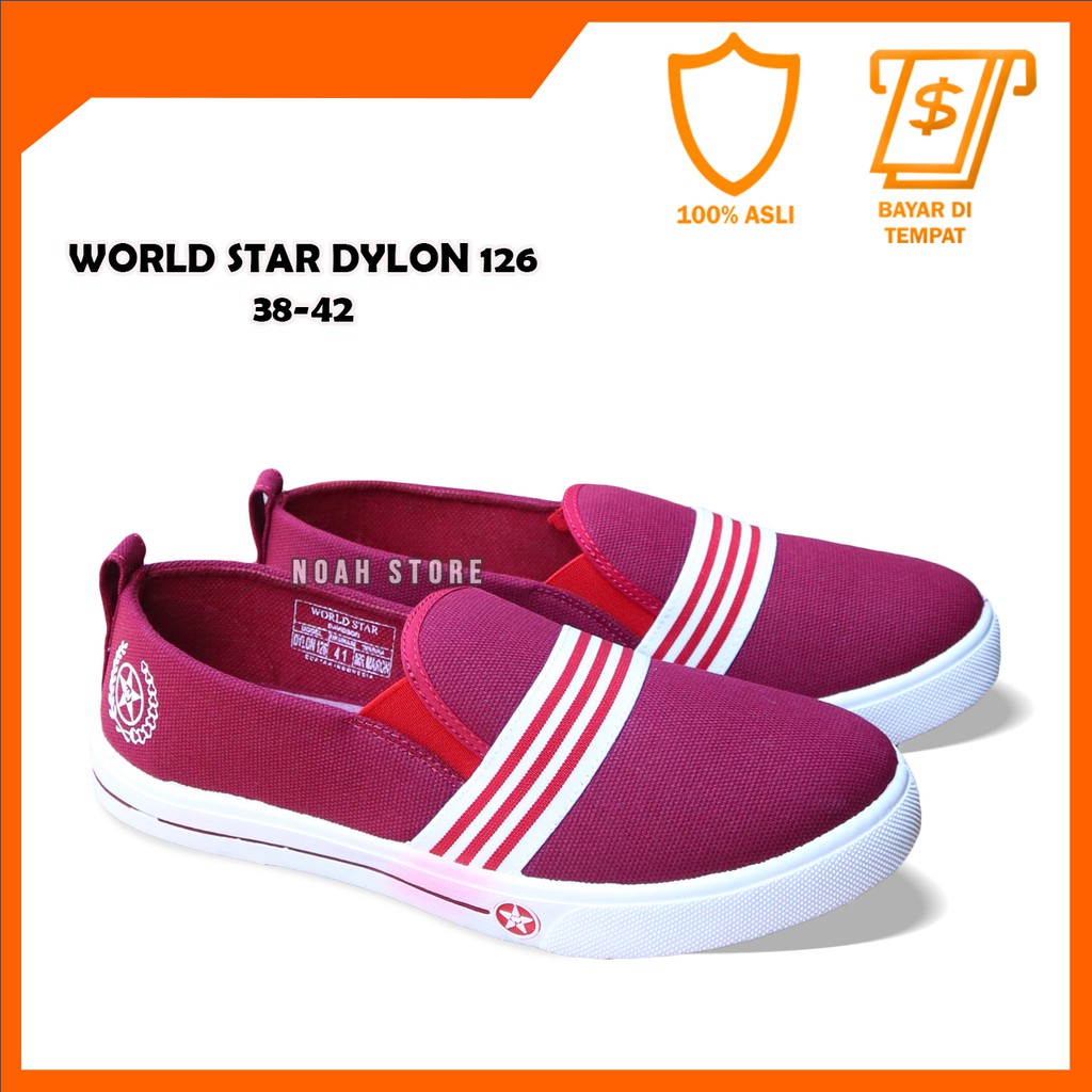 PROMO 65RB Slip On Pria World Star Dylon 126 38-42 /Sepatu Pria /Sepatu Slip On Pria /Sepatu Fashion