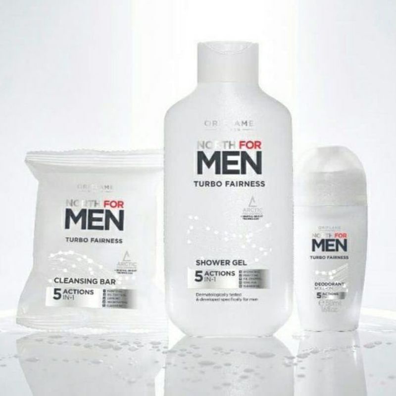 North For Men Subzero/Ultimate Balance Hair&amp; Body Wash/ Power Max Shower Scrub