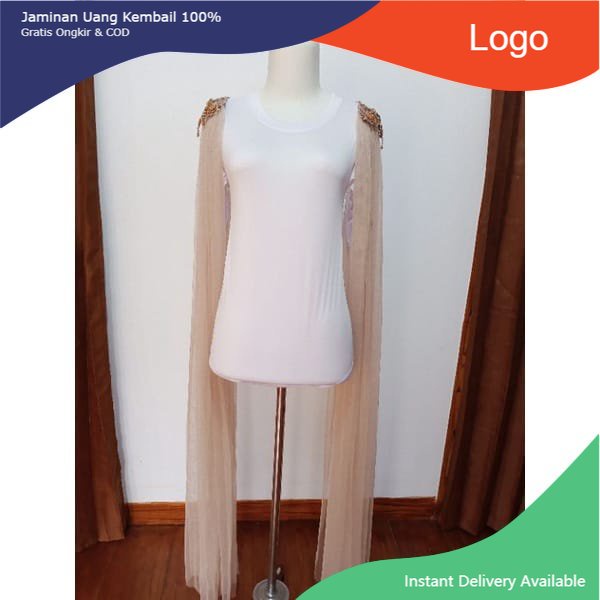 Sayap Pundak Kebaya Pengantin MOCCA / Sayap Bahu / Slayer Pundak / Slayer Bahu