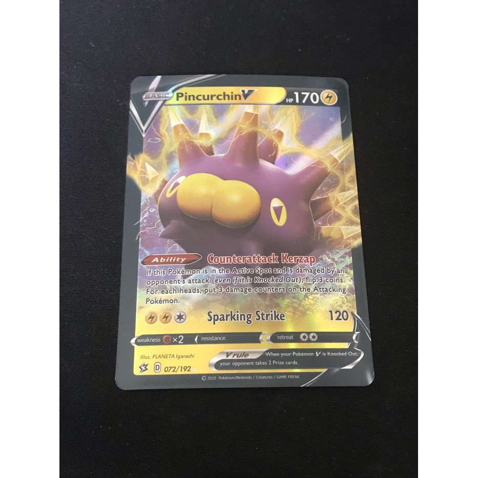 Kartu Pokemon TCG Sword and Shield Basic V Full Art Pin