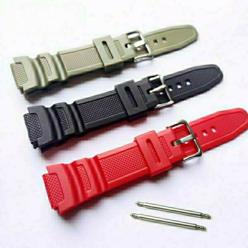 STRAP TALI JAM TANGAN SKMEI 1454 RUBBER TALI JAM SKMEI 1454 FREE PEN