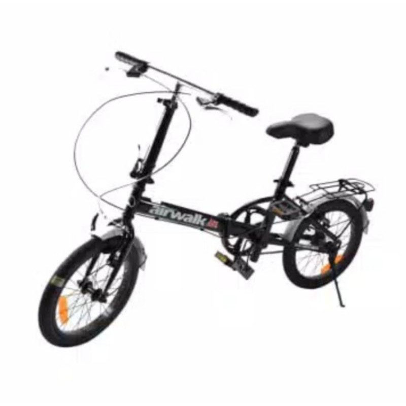 Sepeda Lipat ACE Airwalk Jedi  16 inchi Hitam - Preloved