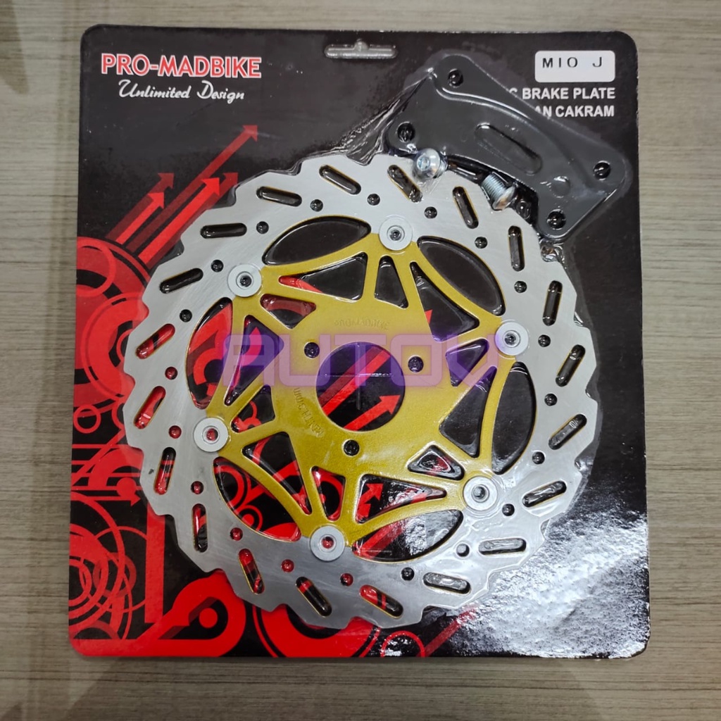 piringan cakram besar Gerigi mio j depan lebar gerigi 300mm promadbike plus breket