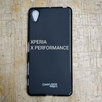 XPERIA X PERFORMANCE karet softcase silikon karet hitam mantap