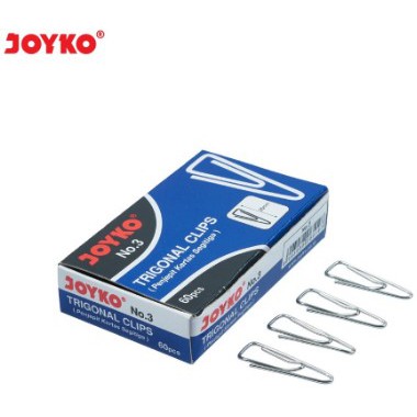 

Trigonal Clip / Klip / Penjepit Kertas Joyko No.3