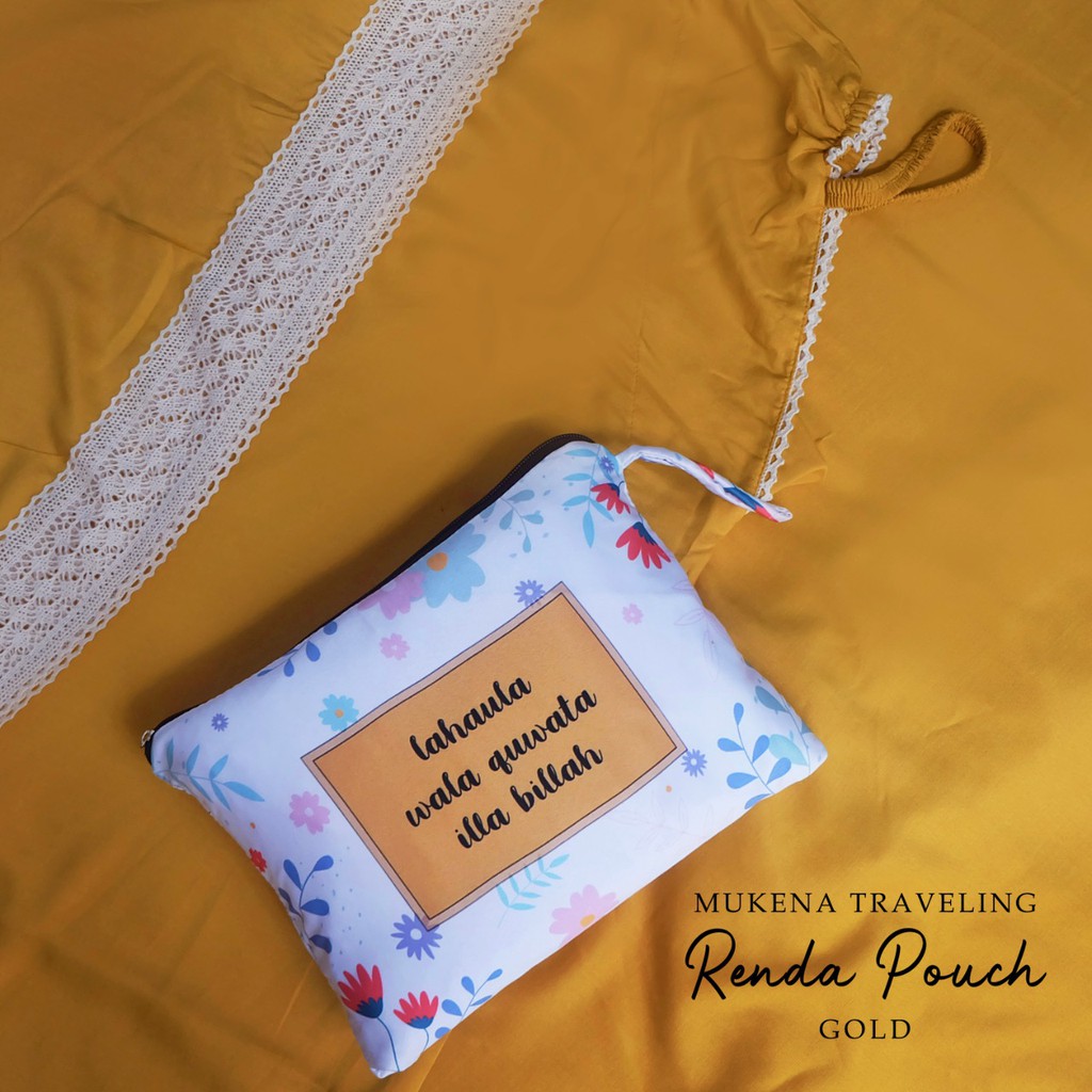 PUSAT MUKENA TASIK - MUKENA TRAVELING DEWASA RENDA POUCH