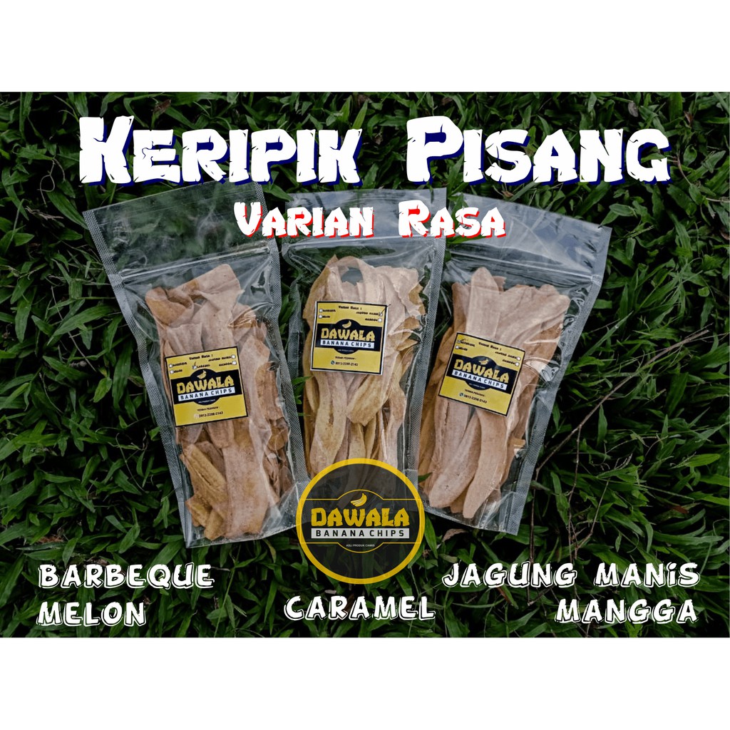 

Dawala chips keripik pisang asin gurih renyah varian rasa 150gr