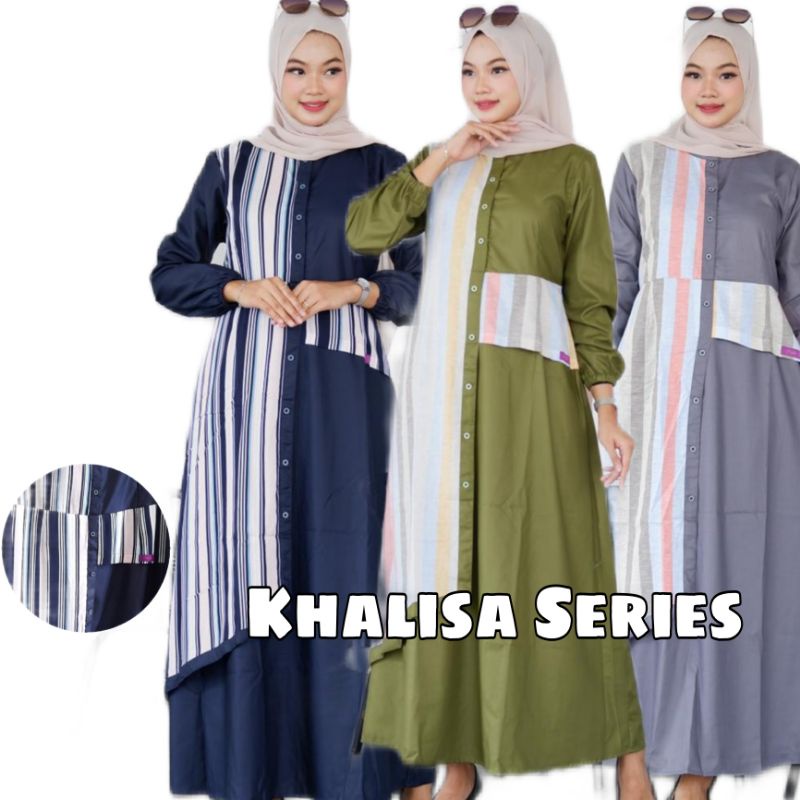 GAMIS KATUN TOYOBO MIX MOTIF DRESS DAILY PREMIUM