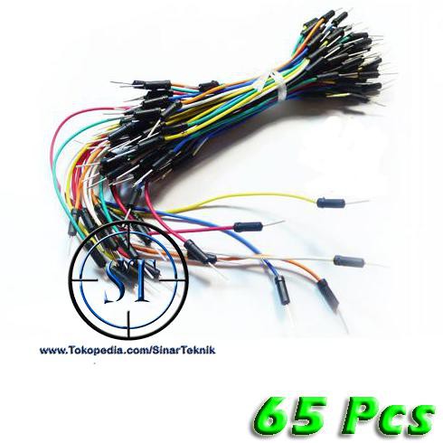 Kabel Jumper Male - Male Breadboard Arduino Breadboard Cable 65 Pcs Sitekni88 Murah
