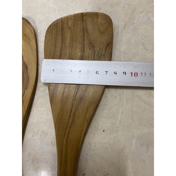 Sodet Oval Miring Kayu jati 30cm