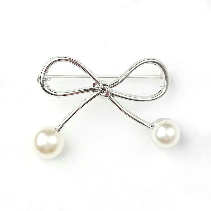 Brooch / bros cantik / bros jilbab / bros murah / bros murmer / bros love / bros geometri / Bros Mewah Bros Elegan Bros Hijab Bros Kebaya Bros Dada bros Tuspin Bros Pin Btrooch Korean Style Brooch AKsesories Jilbab Accessories BRS-B02 Bros Daily BZO-SILVER-PITA