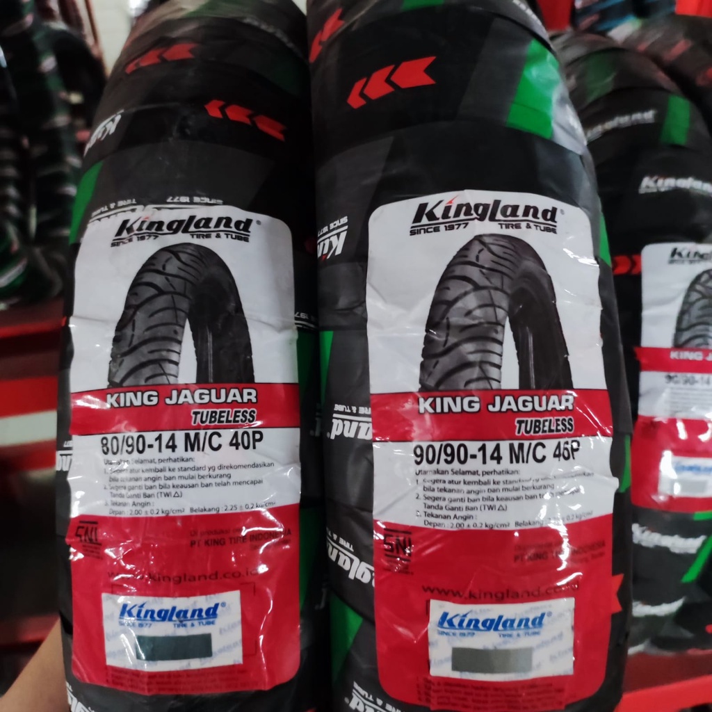 Paket Ban matic Kingland King Jaguar 80 90 &amp; 90 90 14 tubeless