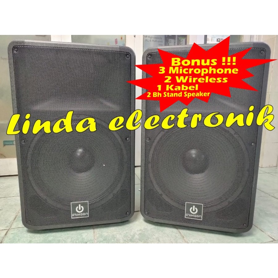 SPEAKER AKTIF PASIF CRIMSON STAGE 15 STAGE15 STAGE CR15 ORIGINAL