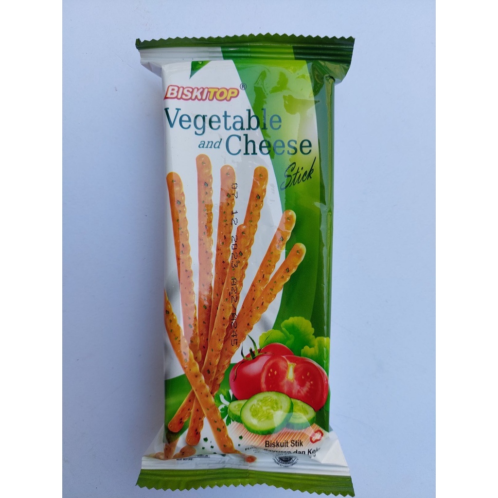 

Biskitop PAKET 5X50gr Biskuit Stik Vegetable and Cheese Stick / Biskuit Keju Sayur / Biskitop Keju Sayur / Biskitop Termurah