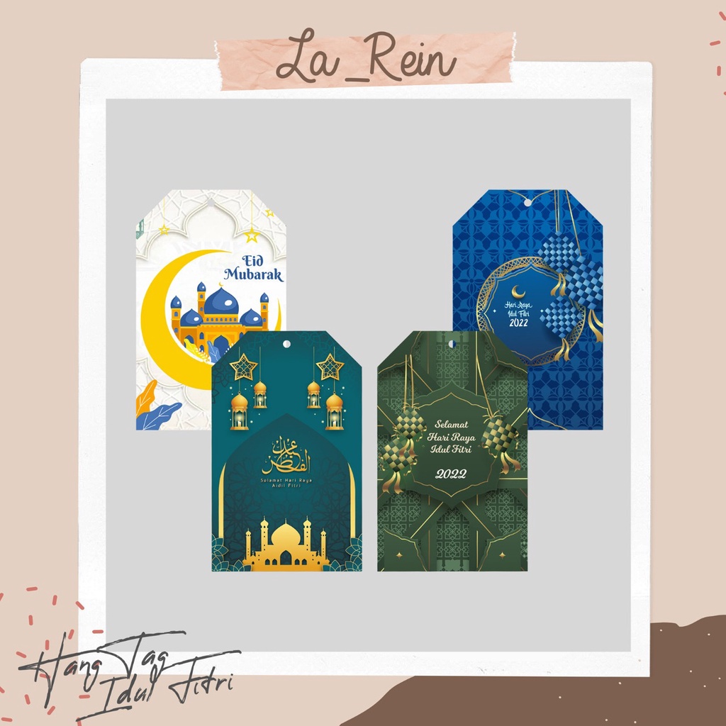 

PAKET Hang Tag IED MUBARAK/Idul Fitri/Ramadhan/Lebaran/Label/Murah/Kartu/Kado/Parcel/Bingkisan/Hadiah/Hampers