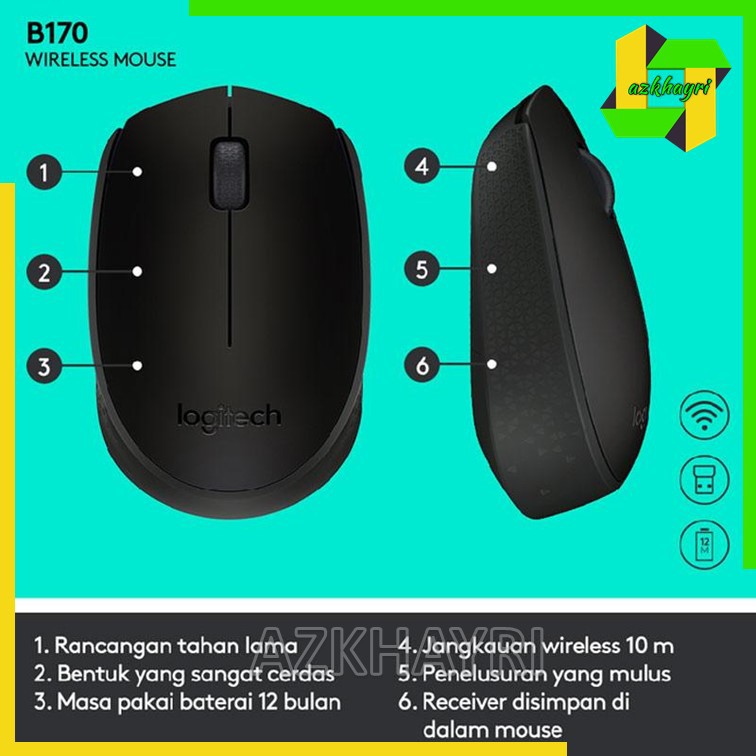 Logitech B170 Wireless Mouse Original