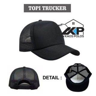 Topi Jaring - Topi Trucker - Topi Hitam Polos Murah