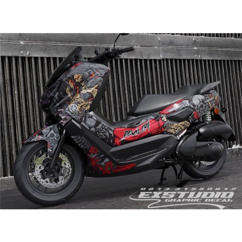 decal nmax tengkorak