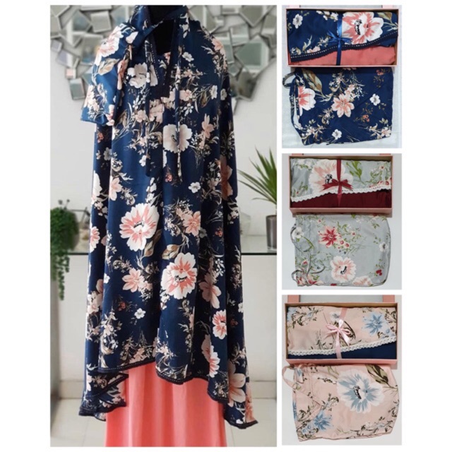 Mukena maxmara motif bunga