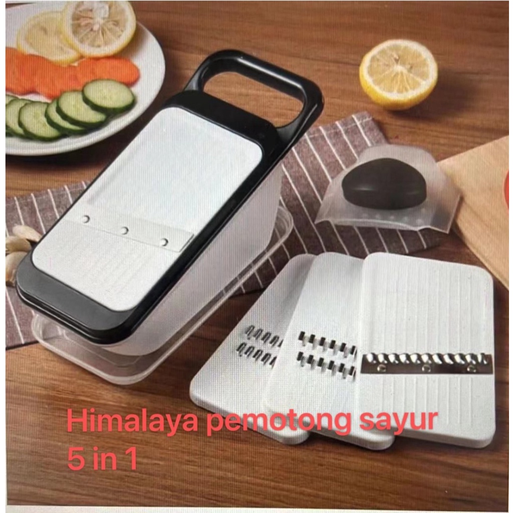 HIMALAYA CUTTER 5IN1 - Parutan Serbaguna mandoline pengiris serutan Multifungsi 5 in 1 Potong Sayur Buah / parutan serbaguna 5in1