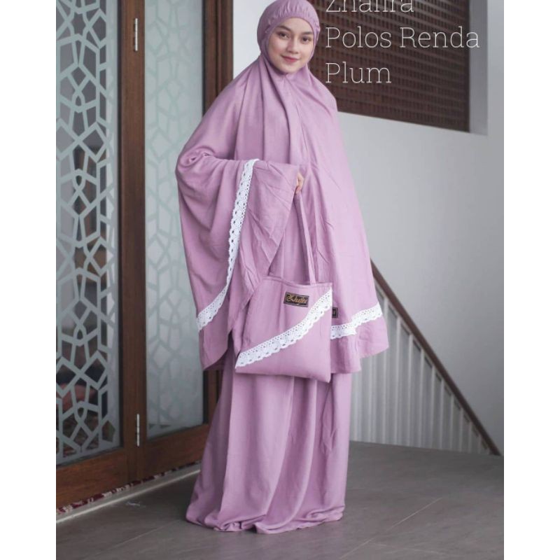 Prayers Set/Mukena Wanita Dewasa Zafira free Tas Cantik