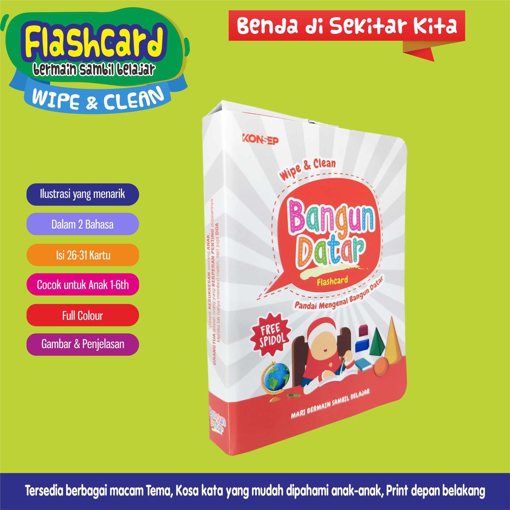 FLASH CARD &amp; WIPE CLEAN UNTUK BALITA KARTU PINTAR BELAJAR KARTU PINTAR ANAK BISA DITULIS DAN DIHAPUS