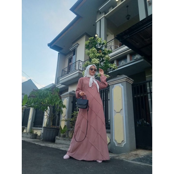 Arsyila Dress/Gamis Ceruty Payet/Gamis Murah