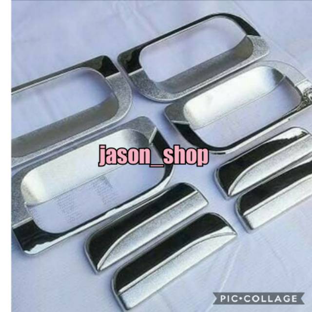 paket handel cover plus outer agya ayla 2012-2020 warna CHROME handle outer agya ayla