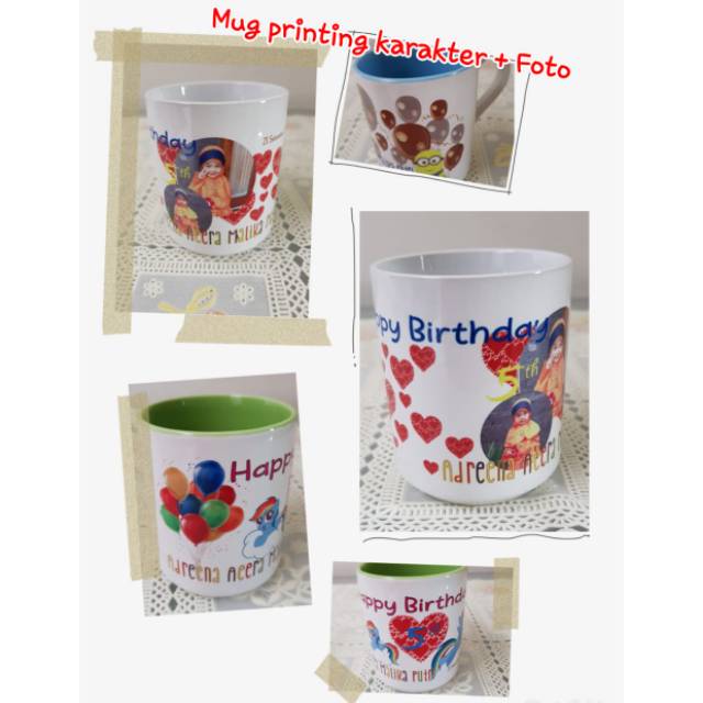 Mug printing karakter & foto
