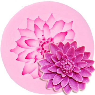 3D Silicon Mold Fondant Cake Decoration - Lotus Flower Dia. 6x6cm