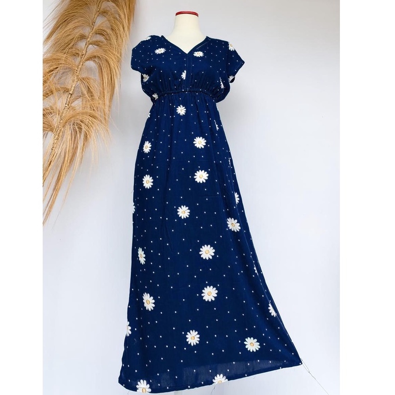 DASTER/DRES MANOHARA ETHNIK & BUNGA PANJANG JEPUN BALI-alera navy