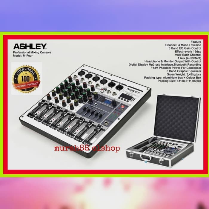 Mixer Audio ASHLEY M-Four MFour M Four ORIGINAL+Koper BestSeller ORI