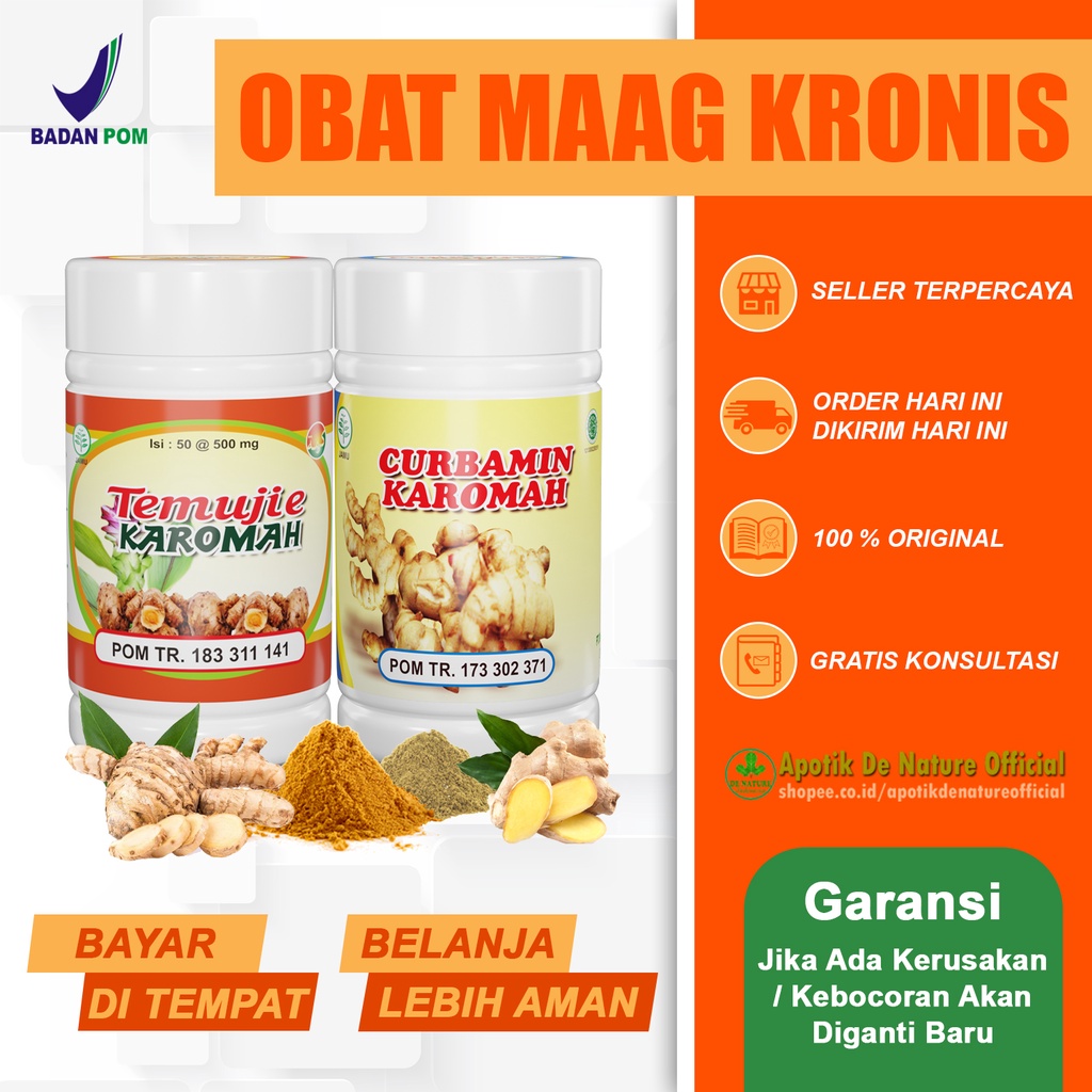 

Paket Herbal Obat Asam Lambung - Tukak Lambung - Maag Kronis - Gerd Asli Original De Nature