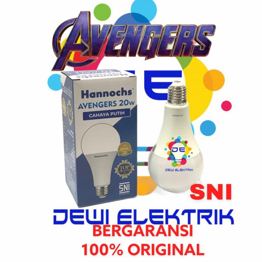 Lampu Led Hannochs Avengers 20 Watt / 20W Cool Daylight