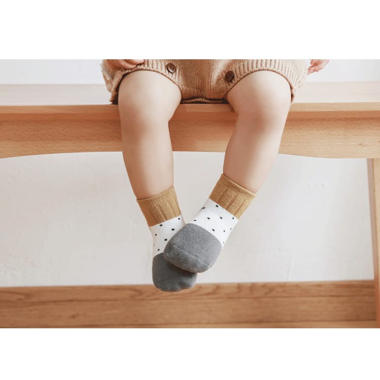 (pimenova) kaos kaki bayi set isi 3pasang kaos kaki bayi anti slip kaos kaki lucu