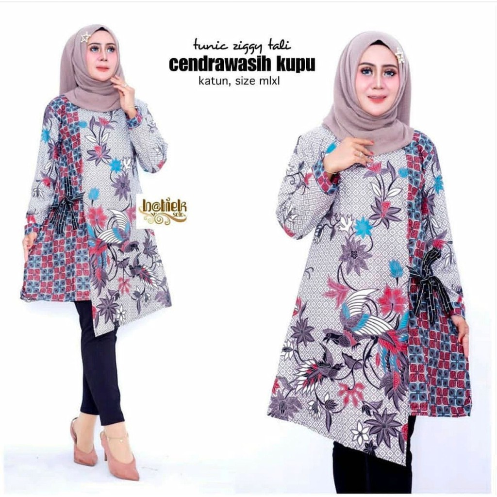 Tunik Batik Atasan  Wanita  Murah  Baju  Batik Kerja Ori 