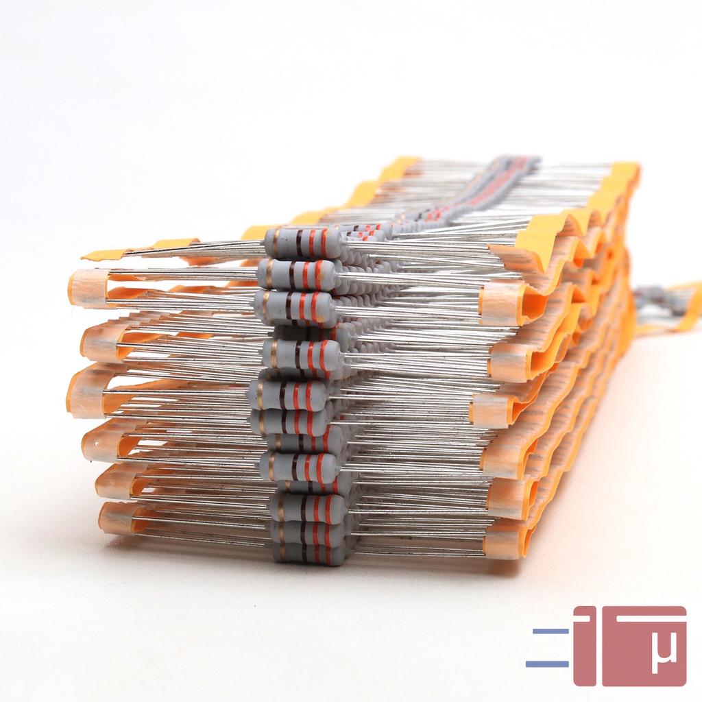 x10 Resistor 330R 330 Ohm 1W Metal Oxide 5% Taiwan Kaki Tembaga