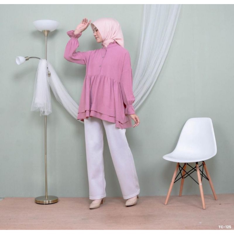 Blouse atasan kringkel Malakai basic
