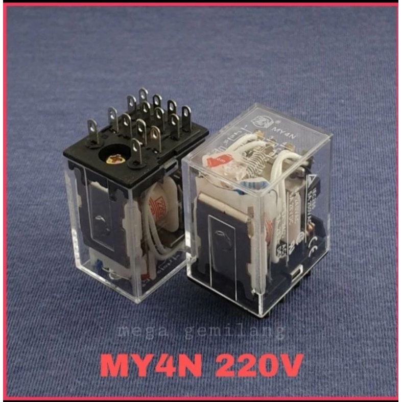 RELAY MY4N AC 220V 5A 14 PIN ZN ( 10PCS )